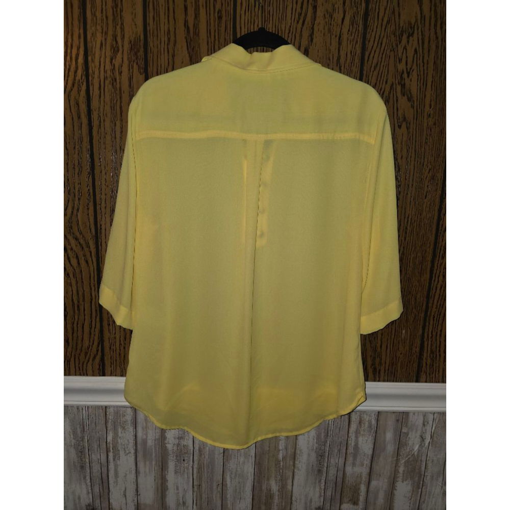 Women's Jones New York Yellow Blouse L - Picture 2 of 4